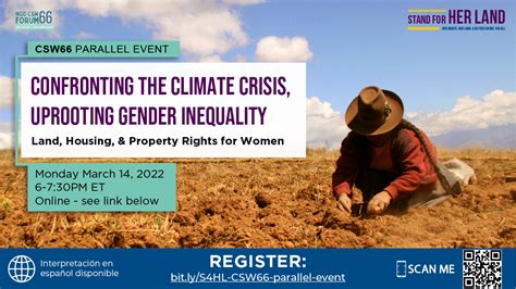 Csw66 Parallel Event ‘confronting The Climate Crises Uprooting Gender