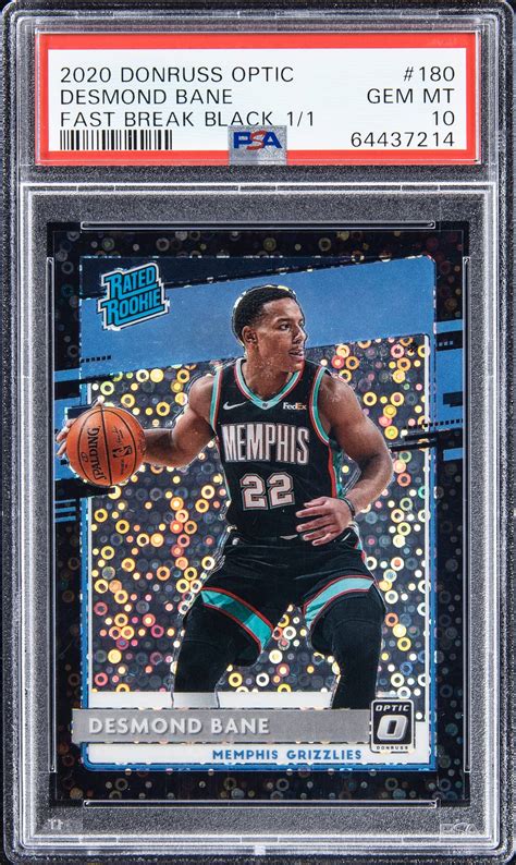 Desmond Bane Optic Fast Break Black Psa Price Guide