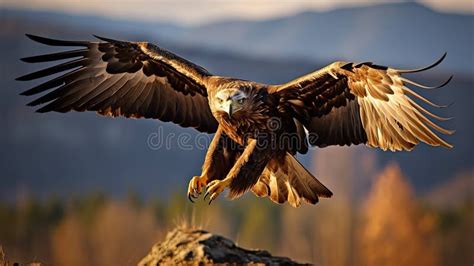 Prey golden eagle stock illustration. Illustration of talons - 321092056