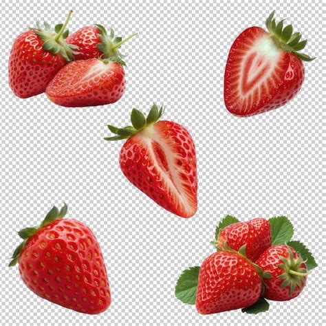 Premium PSD Strawberry Isolated On Transparent Background Psd