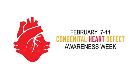 Premium Vector Vector Illustration On The Theme Of Congenital Heart Defect Awareness Week