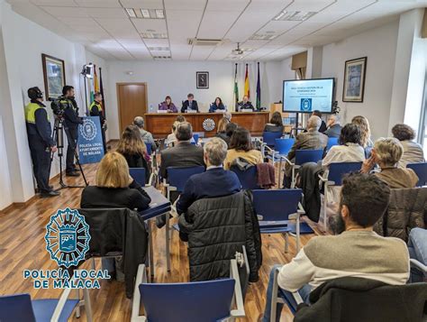 La Policía Local de Málaga tramita 26 expedientes por delitos o