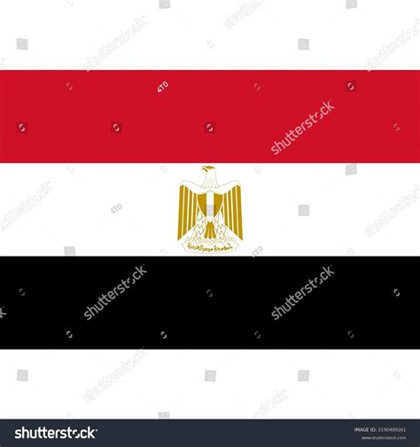 Flag Of Egypt Is The Name Of The Flag In Egypt Royalty Free Stock Vector 2190409261