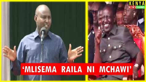 Funny Junet Mohamed Cracks Ruto While Addressing Him Face To Face In