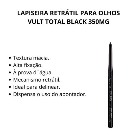 Comprar Lapiseira Retr Til Total Black Para Olhos Mg Vult