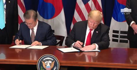 Us South Korea Sign New Trade Deal Safety4sea