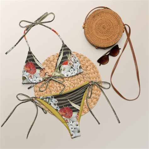 Sexy Bikini String Entièrement Doublé Recyclé UPF COQUILLAGES OR eBay