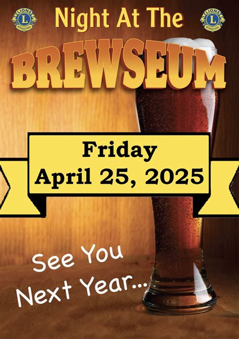 Night At The Brewseum Saratoga Springs Lions