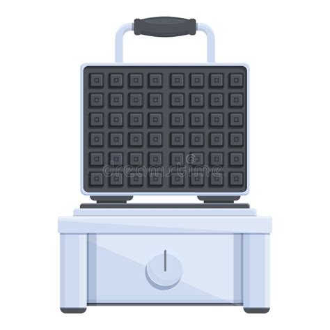 Cook Waffle Maker Icon Cartoon Vector Iron Cooker Stock Vector