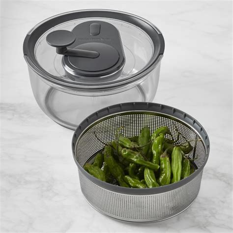 Williams Sonoma Stainless Steel Salad Spinner Williams Sonoma