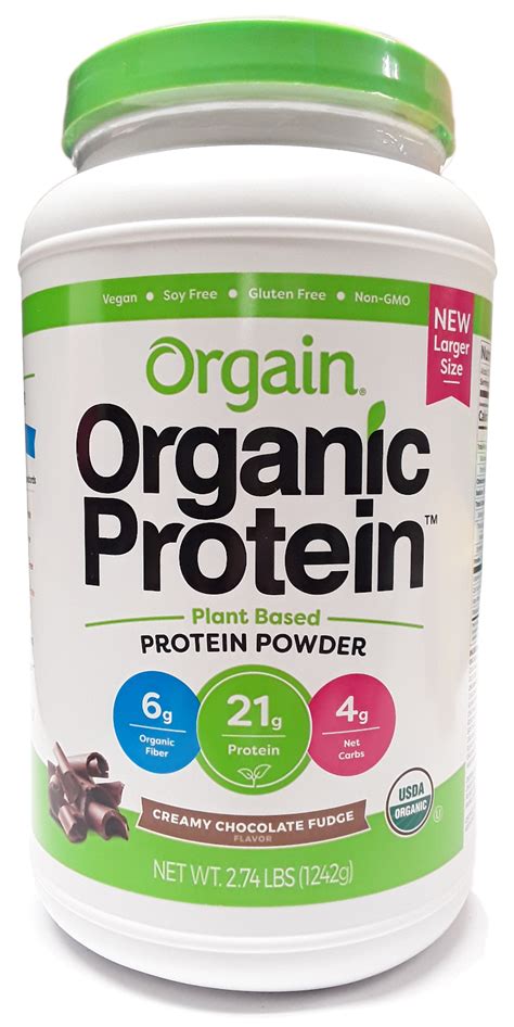 Orgain Organic Protein Plant Based Protein Powder Chocolate 2 7lbs