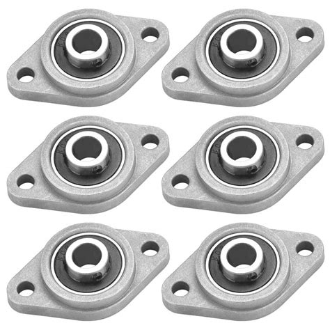 XAVSWRDE 6 PCS Self Aligning Pillow Block KFL08 Zinc Alloy Bore Rhombus