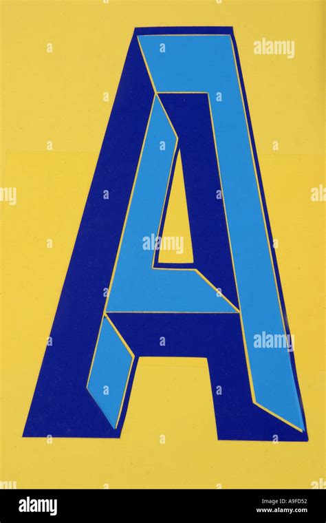 Alphabet letter A Stock Photo - Alamy