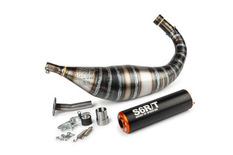 Exhaust Stage R T Cc Cnc Orange Black Minarelli Am Maxiscoot