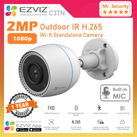 Ezviz C Tn Mp Outdoor Stand Alone Cctv Wi Fi Camera Home Mobile