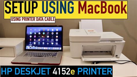 Hp Deskjet E Setup Macbook Using A Printer Data Cable Youtube