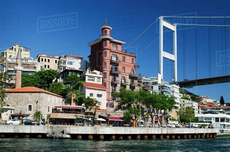 Turkey Istanbul Fortress Of Europe With Fatih Sultan Mehmet Bridge