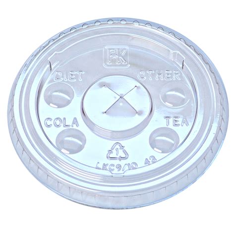 PET X Slot Lid With Flavor Buttons For 9 10 Oz Cup Pactiv Evergreen