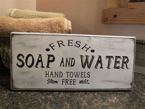 Farmhouse Bathroom Sign Wood Sign Bathroom Wall Hanging - Etsy ...