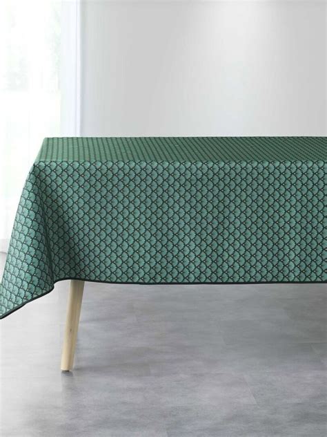 Nappe Antitache Rectangulaire X Cm Artchic Vert Vert Kiabi