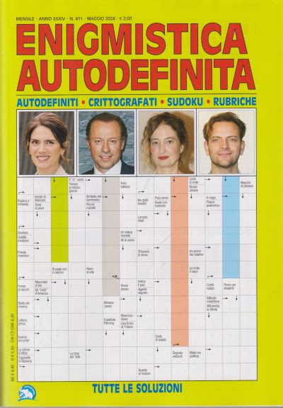 Enigmistica Autodefinita N 411 Mensile Maggio 2024 Italiano