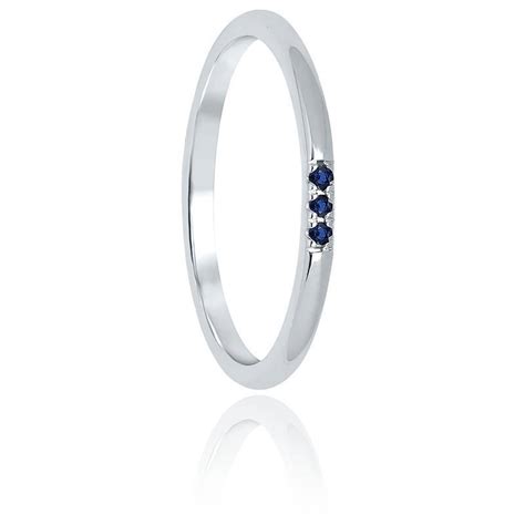 Bague Or Blanc Saphir Aurora Ocarat