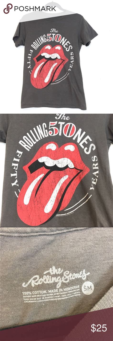 The Rolling Stones 50 Years Vintage Graphic Tee Vintage Graphic Tee