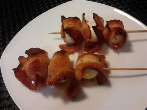 Grilled Quail Egg Wrapped in Bacon | Shan's Recipes