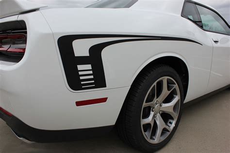 Dodge Challenger Decals Cuda Strobe Sides Stripes Rear