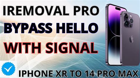 IPHONE XR AL IPHONE 14 PRO MAX BYPASS CON SEÑAL EN HELLO BIEN EXPLICADO