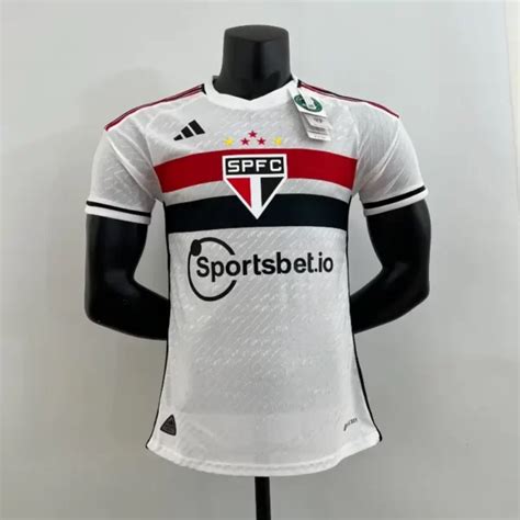 23 24 Player Version Sao Paulo Soccer Jersey Home Soccer Jersey Yupoo