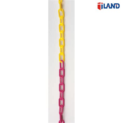 Safety Post Cone Chain Road Warning PE Traffic Barrier Plastic Chain