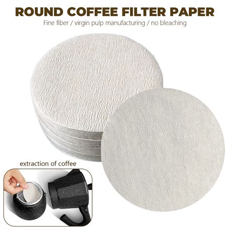 Papier Filtre À Café Rond 100 Pièces 56mm 60mm 68mm Pour Cafetière