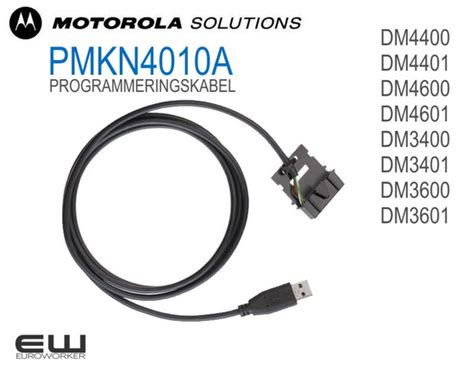 Motorola Mototrbo Programmingskabel Pmkn4010a