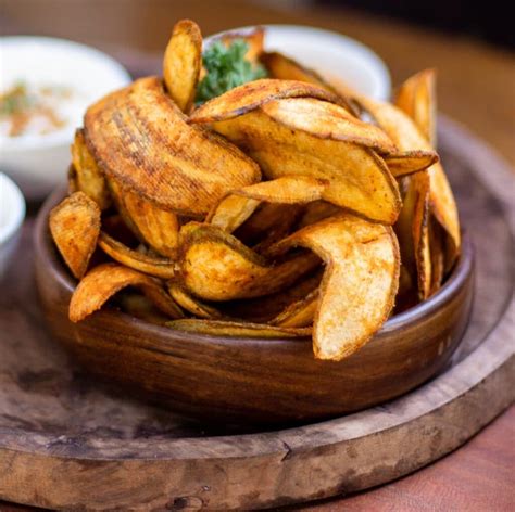 Plantain Chips With Creamy Chimichurri Inspired Dip Mandy Olive