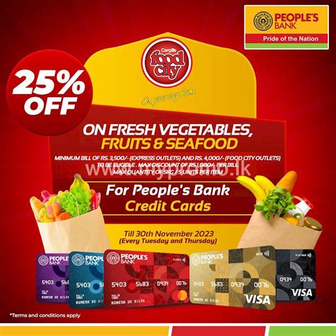 Enjoy Up To 25 Off When Making Purchases On Your People S Bank Credit Card At Cargills