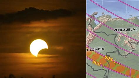 A qué hora será el eclipse del 8 de abril 2024 en Venezuela