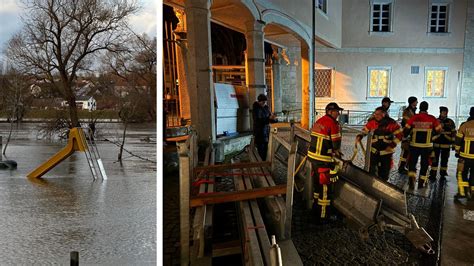 Überschwemmungen in Bayern Alarmstufe Rot in drei Landkreisen