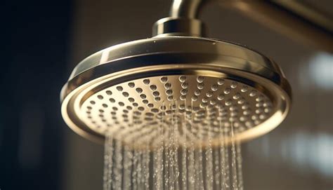 Premium Ai Image Refreshing Shower Head Spraying Clean Flowing Water