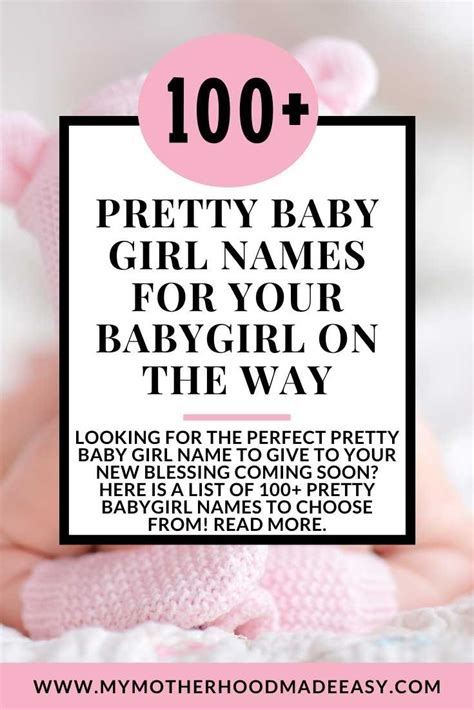 100 Pretty Baby Girl Names With Cute Nicknames And Meanings My