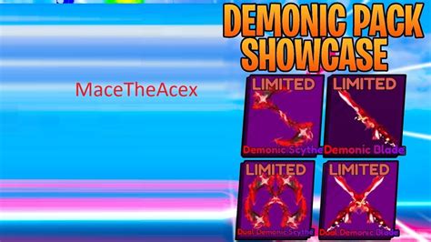 Roblox Blade Ball Demonic Scythe Showcase YouTube