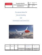 Procedures Altea FM Ground Handling And Centralized Load Control