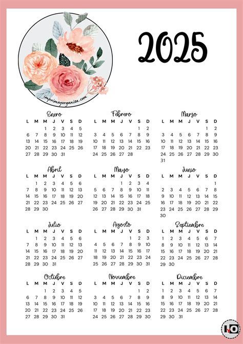 Documento A Calendario Para Imprimir Minimalista Nico Verde