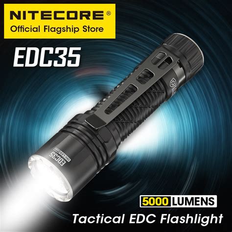 NITECORE EDC35 Tactical Flashlight EDC USB C Rechargeable Search Torch