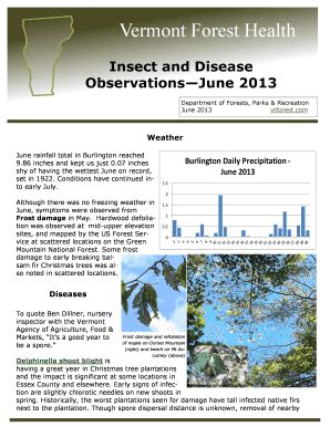 Fillable Online Forest Insect And Disease Conditions In Vermont