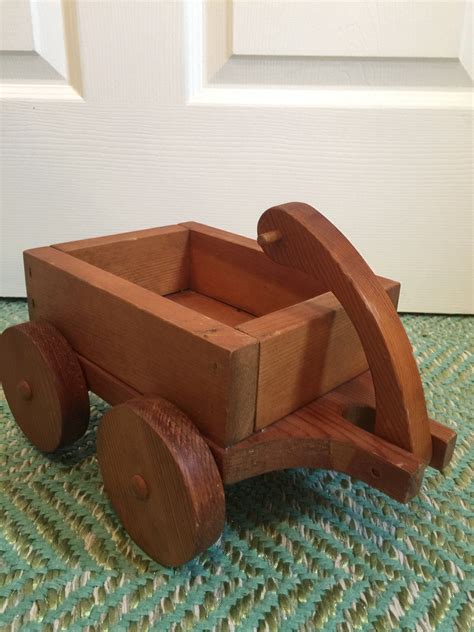 Vintage Wooden Toy Wagon Etsy Toy Wagon Wooden Toys Vintage Toys