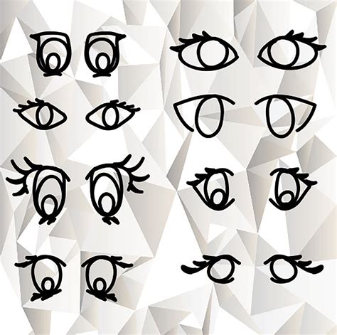 Cartoon Eyes Bundle SVG, Eyes Bundle Clipart, Eyes Bundle Cut Files for ...