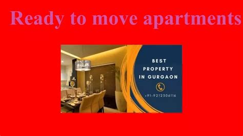 Ppt Ready To Move Flats In Sohna Road Gurgaon 919212306116