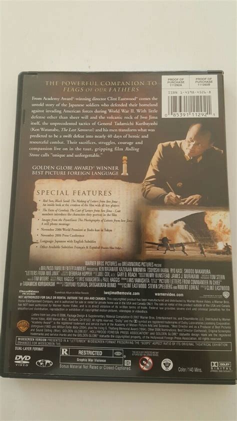 Letters From Iwo Jima Dvd 2 Disc Special Edition Ebay