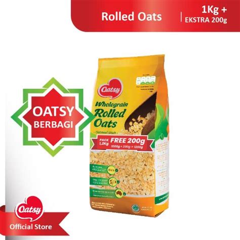 Jual Oatsy Oatmeal Rolled Oats Kg Gr Single Pack Di Seller